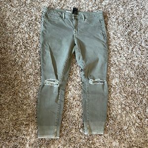 Mossimo Jade Green Mid Rise Jegging